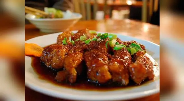 Lomo de cerdo  al jengibre