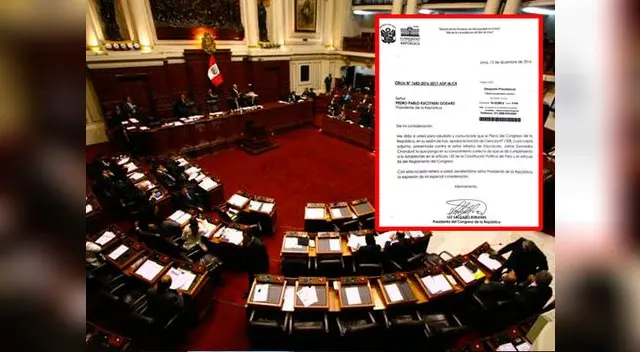 Pleno remitió documento al despacho de PPK