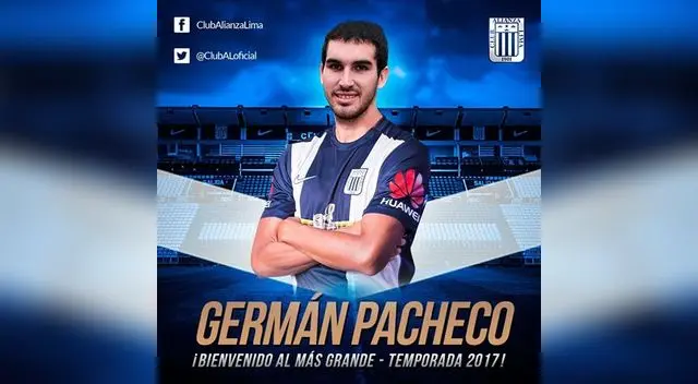Germán Pacheco ya es blanquiazul Germán Pacheco ya es blanquiazul