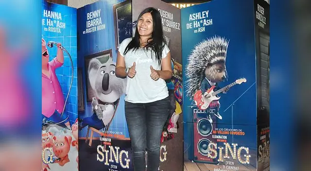 Tula Rodríguez asistió al avant premiere Sing: Ven y Canta
