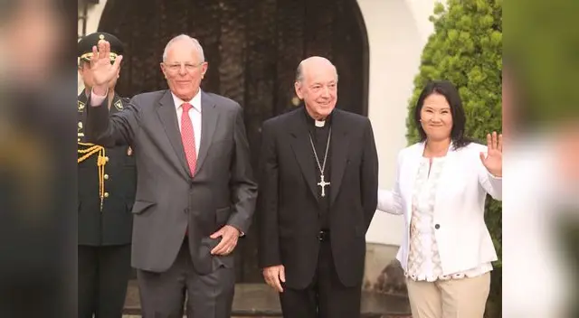 PPK, Juan Luis Cipriani y Keiko Fujimori