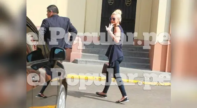 Julieta Rodríguez es interrogada en la dirección de extranjería de la PNP 