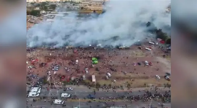 Gran explosión deja 16 muertos en mercado de pirotécnicos