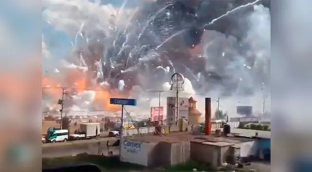 Así fue la gran explosión en mercado Tultepec
