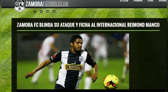 Zamora hizo oficial el fichaje de Manco