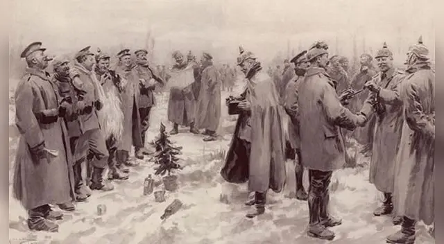 Alemanes e ingleses hicieron un alto al fuego por Navidad Alemanes e ingleses hicieron un alto al fuego por Navidad