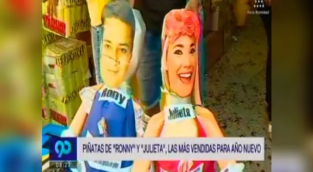 Salen piñatas de Ronny García y Julieta Rodríguez para fiestas de Año Nuevo