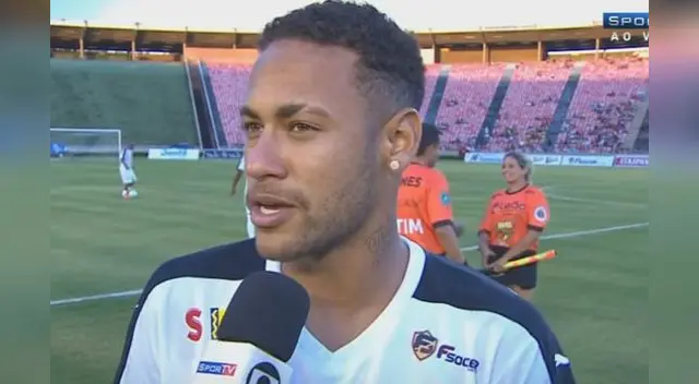 Neymar declarando después del partido