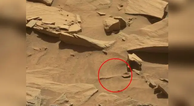 Curiosity registró la figura de una "cuchara"