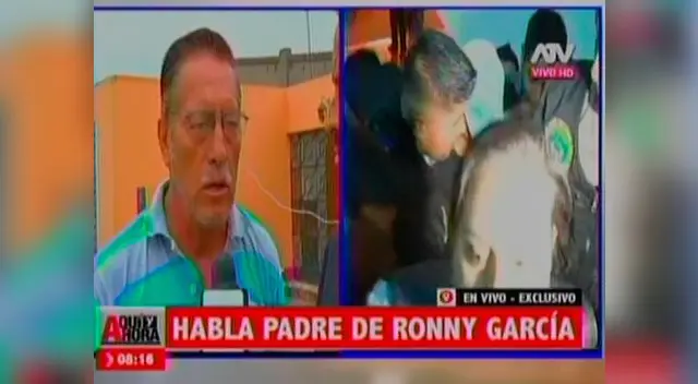 Padre de Ronny García culpa a mujeres maltratadas y defiende a su hijo ciegamente