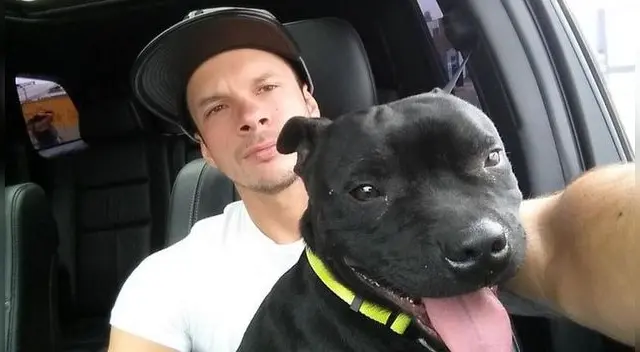 Modelo con su querido perrito desaparecido Modelo con su querido perrito desaparecido