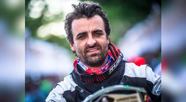 Continuó la carrera después del accidente Continuó la carrera después del accidente