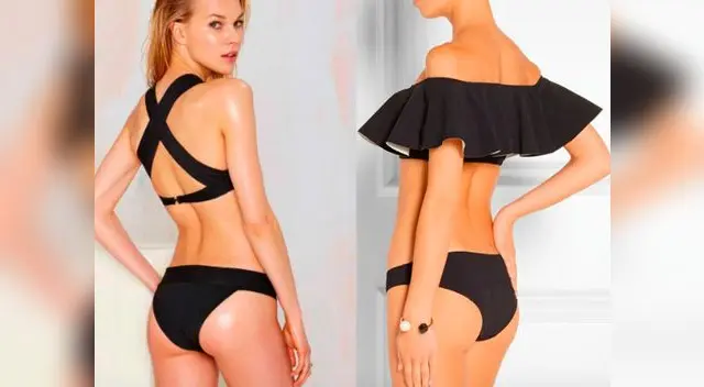 Si tienes muchas caderas y derrier, debes buscar las truzas lisas y de color entero.