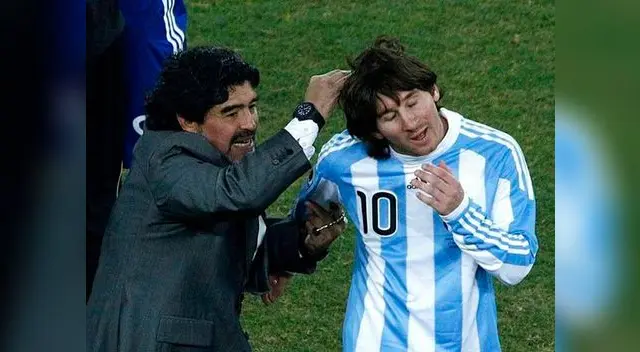 Maradona molesto con "la pulga"