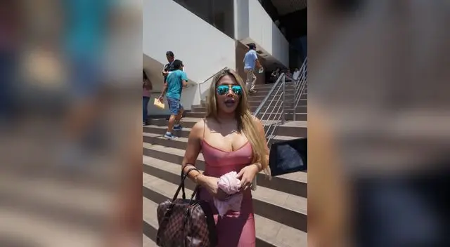 Acudió a visitar a su padre, Peter Ferrari, detenido desde hace más de una semana en la Dirincri