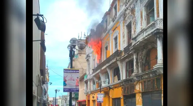 El incendio se registró en el segundo piso 