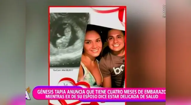 Génesis Tapia confirma que esta embarazada