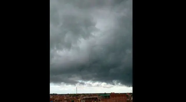 Gigantescas nubes volvieron a aparecer en Chiclayo Gigantescas nubes volvieron a aparecer en Chiclayo