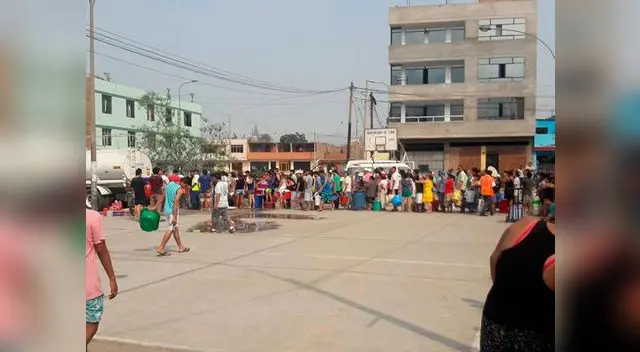 Largas colas fuera de Sedapal | Fuente: Facebook 