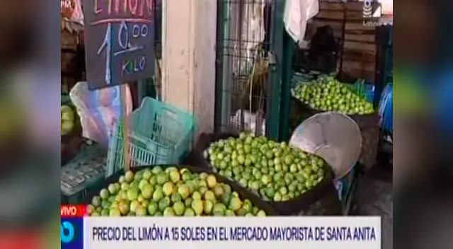 Precio del limón se vende a 10 soles el kilo en mercado mayorista de Santa Anita