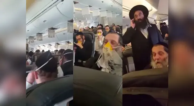 Pasajeros rezan con máscaras de oxígeno ante la perdida de presión del avión