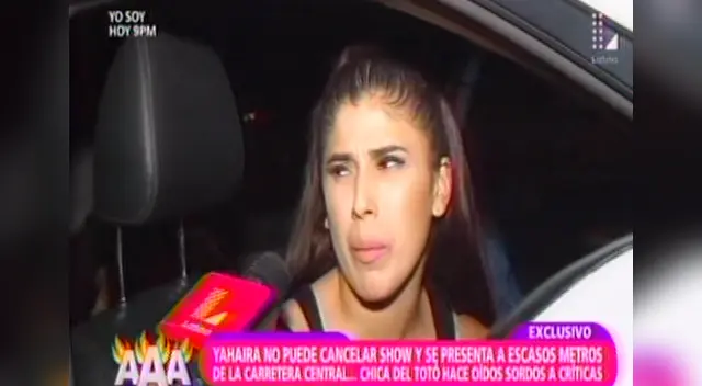 Poco le importo los huaicos y se presento en Chosica