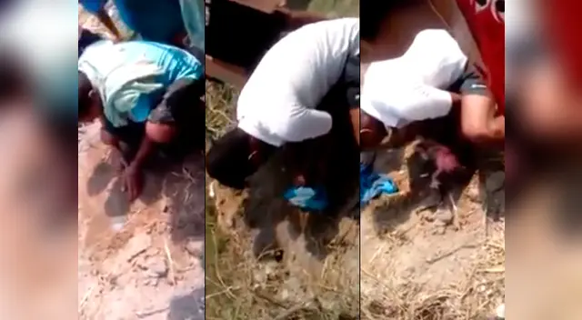 La menor estaba enterrada junto a una manta