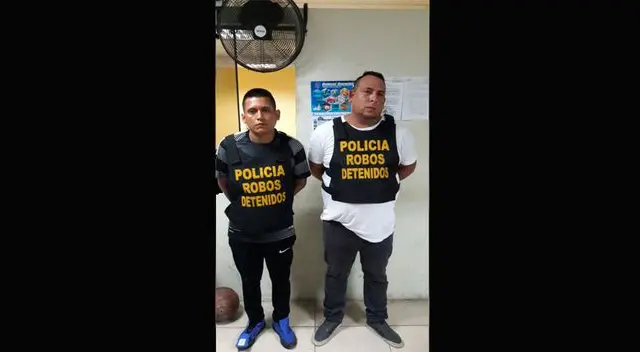 Los detenidos son investigados por agentes de Robos de la Dirincri