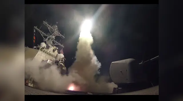 Arde Siria tras ataque de Estados Unidos con más de 85 misiles Arde Siria tras ataque de Estados Unidos con más de 85 misiles