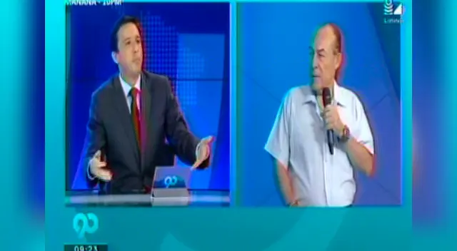 Imitador llegó hasta el noticiero latino a conocer al periodista.