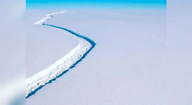 Enorme grieta amenaza a varios científicos en la Antártida