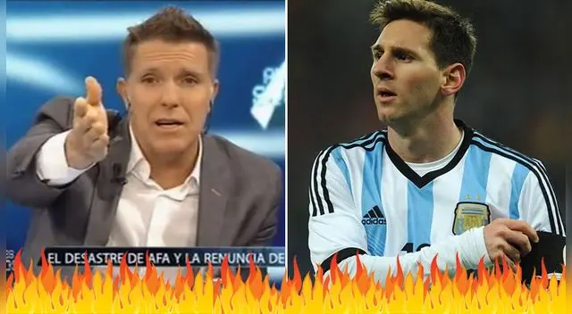 Periodista Alejandro Fantino le pegó a Messi y compañía Periodista Alejandro Fantino le pegó a Messi y compañía