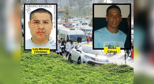 El delincuente que murió en frustrado asalto a empresario en Surco,  Mirko Gálvez Franco es amigo de Luis Fernando Moreno Senepo