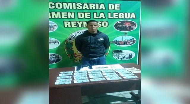 Arma y dinero en efectivo logró recuperar policía tras intervención