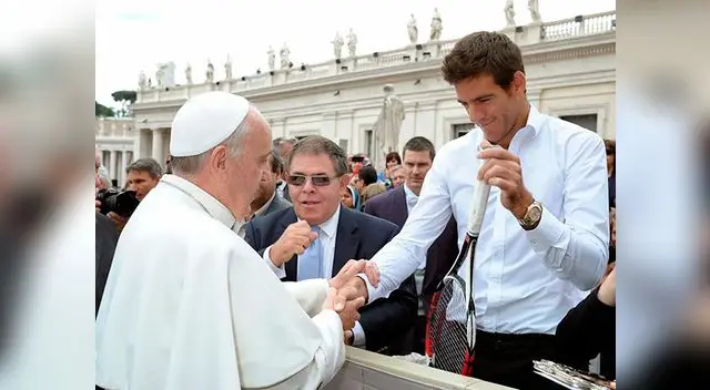 Del potro y el papa Francisco en Roma Del potro y el papa Francisco en Roma