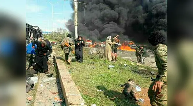 Los cuerpos terminaron regados en el suelo