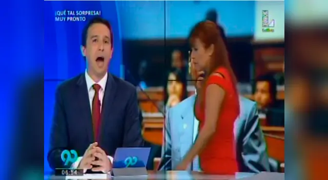 Magaly Medina causó asombro al cruzarse en la toma