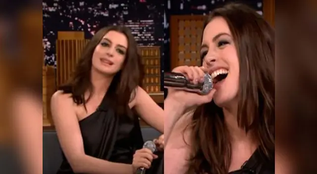 Anne Hathaway deslumbró con su increíble voz