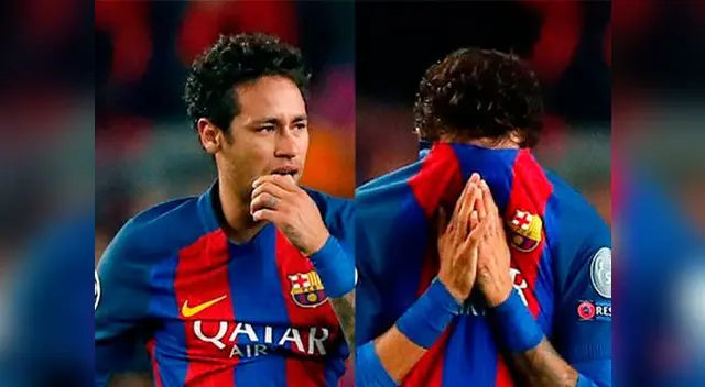 La angustia se refleja en las lágrimas del jugador brasileño La angustia se refleja en las lágrimas del jugador brasileño