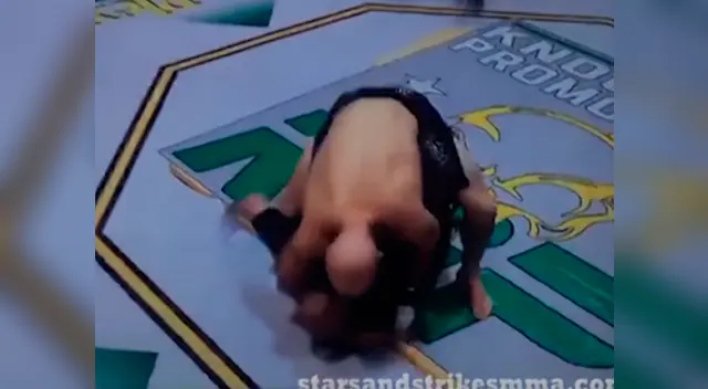 El luchador no se contuvo y le aplicó una llave al árbitro