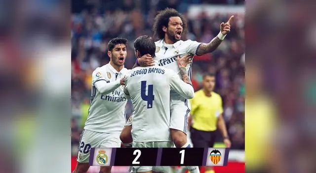 Real Madrid sufrió para vencer al Valencia Real Madrid sufrió para vencer al Valencia