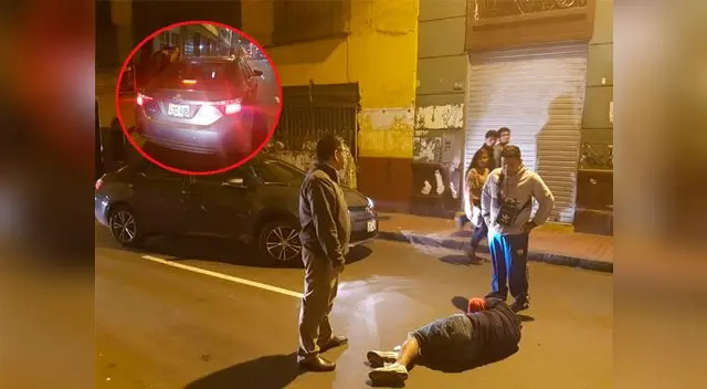 Sujeto fue atropellado en el Centro de Lima Sujeto fue atropellado en el Centro de Lima