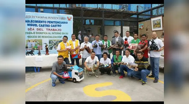 Internos celebraron el dia del trabajo mostrando sus artículos en en la tienda Paschi, ubicada en el centro de Lima
