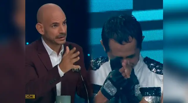 El imitador lloró delante de todos