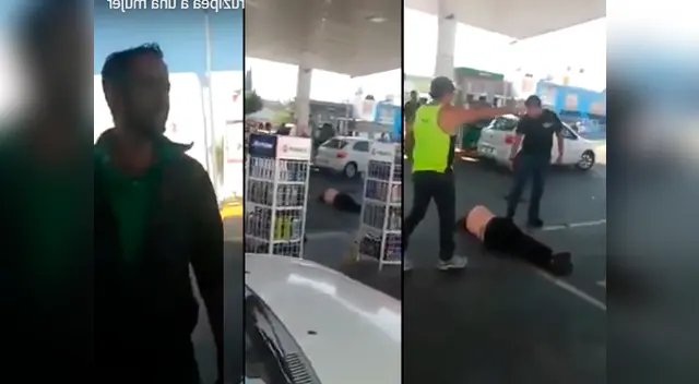 El sujeto la atacó delante de todos