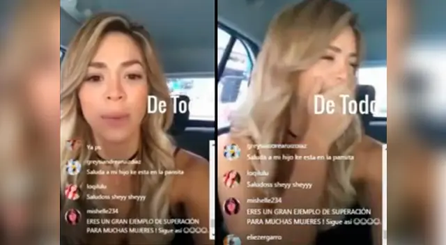 La rubia no evitó mostrar su rostro de sorpresa ante lo sucedido