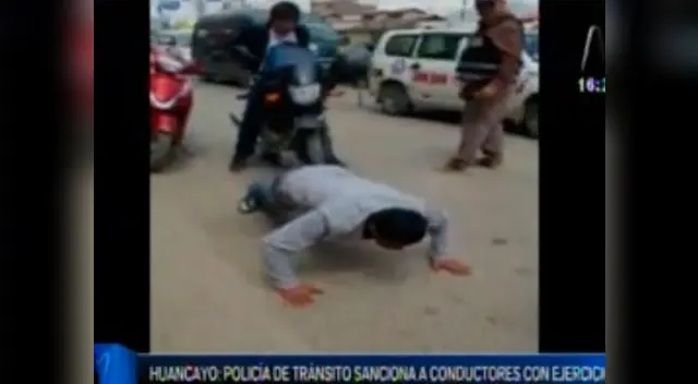 Singular castigo a choferes que infringieron reglamento de tránsito