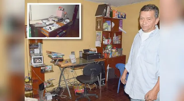 Frustración ante la delincuencia es lo que expresa el rostro del empresario Gregorio Castillo