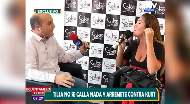Fue una incomoda entrevista para Tilsa.