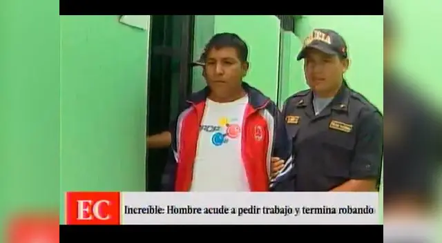 Sujeto robó un celular en plena entrevista laboral en fabrica de Huachipa 